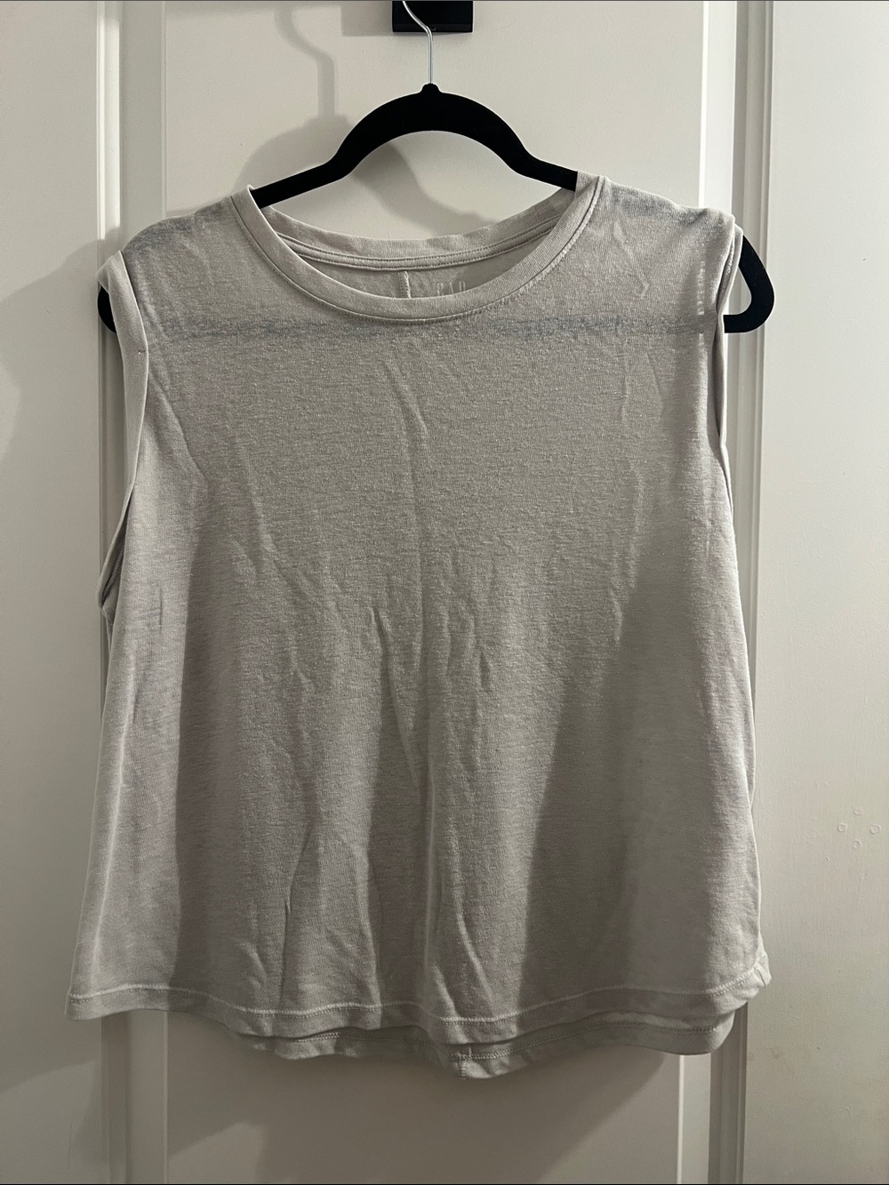 GAP Light Gray Sleeveless Crewneck Tank